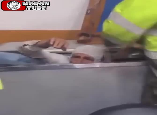 Video :However, this robber is discovered trapped in a freezer!